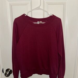 H&M Burgundy/Maroon Crewneck Sweater